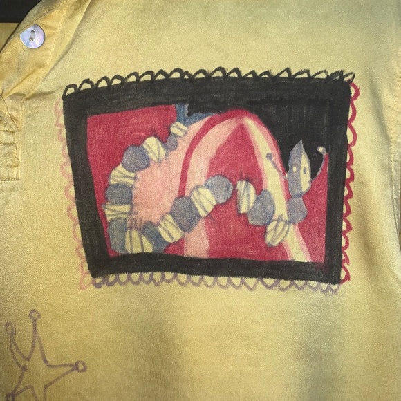 One of a Kind Silk Top - Picture 2 of 2